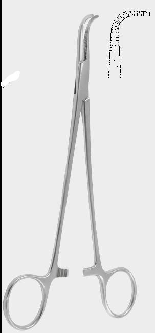 Кровоспинний дисекційний, лігатурний затискач МІКЕР (MEEKER), 22 см (cm)